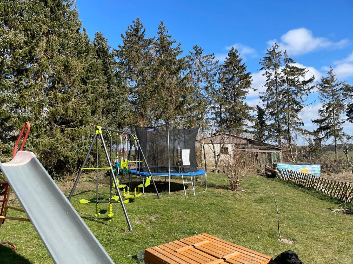 Landhaus Mit Pool, Bungalow In Der Natur Hohenbollentin エクステリア 写真